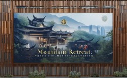山庄广告牌传承与创新的融合广告牌